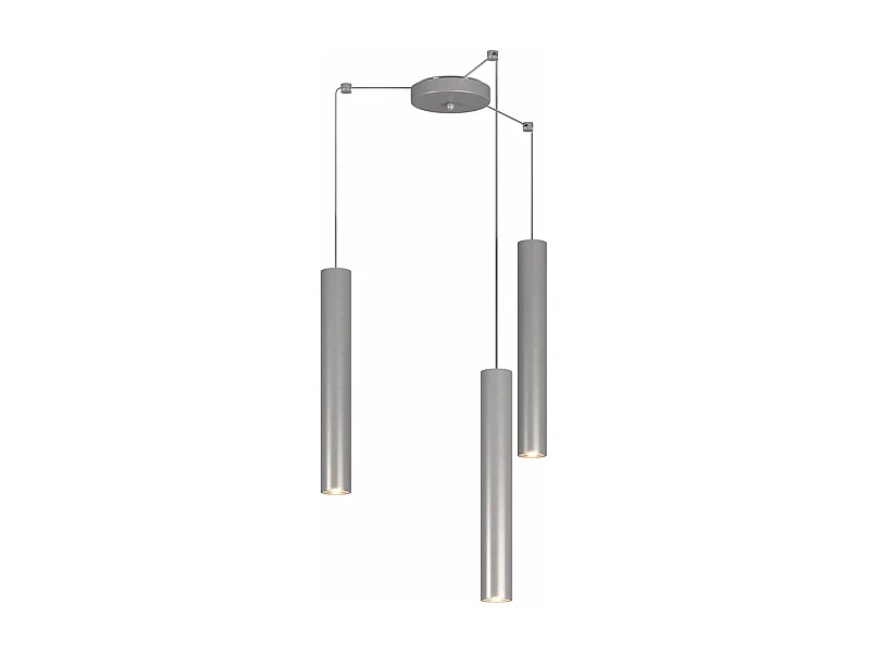 Xena Sospensione 3 Luci Spostabile Alluminio Con Cavo Cm.250