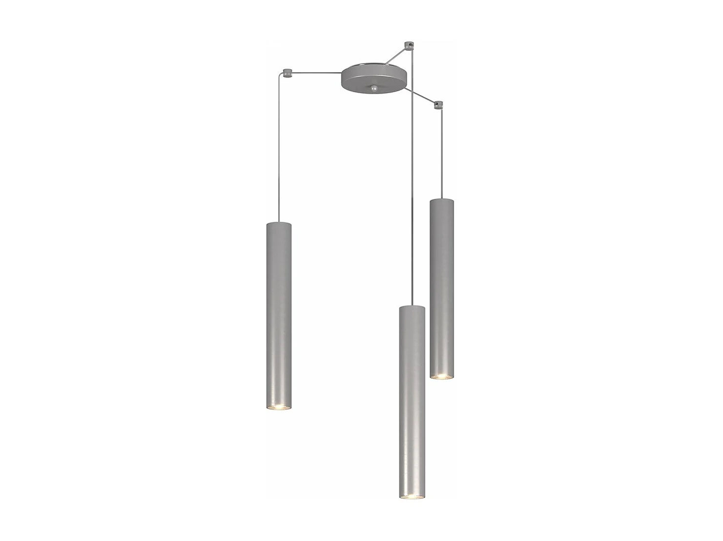 Xena Sospensione 3 Luci Spostabile Alluminio Con Cavo Cm.250