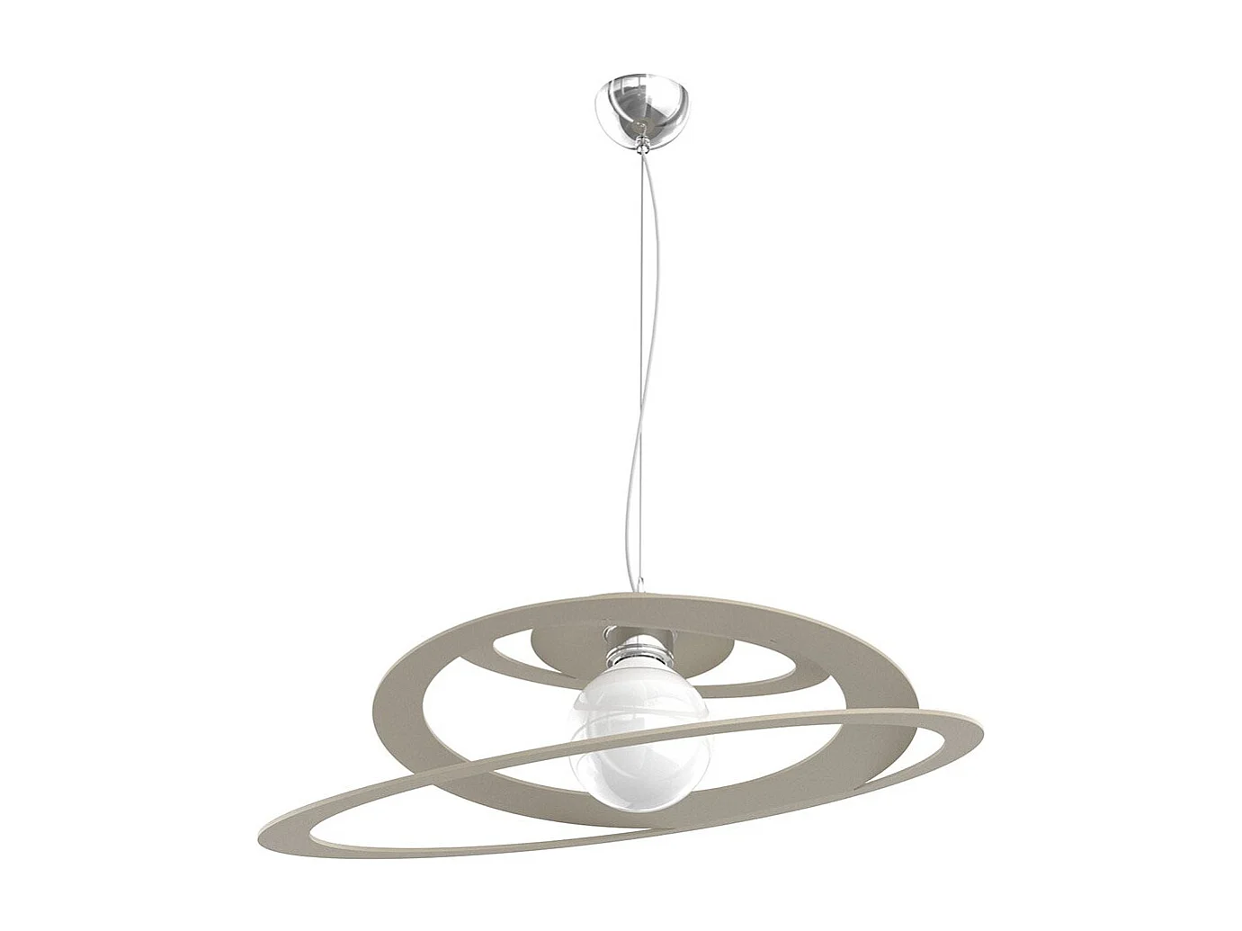 Bungee Sospensione D.50 Cm. 1 Luce Sabbia