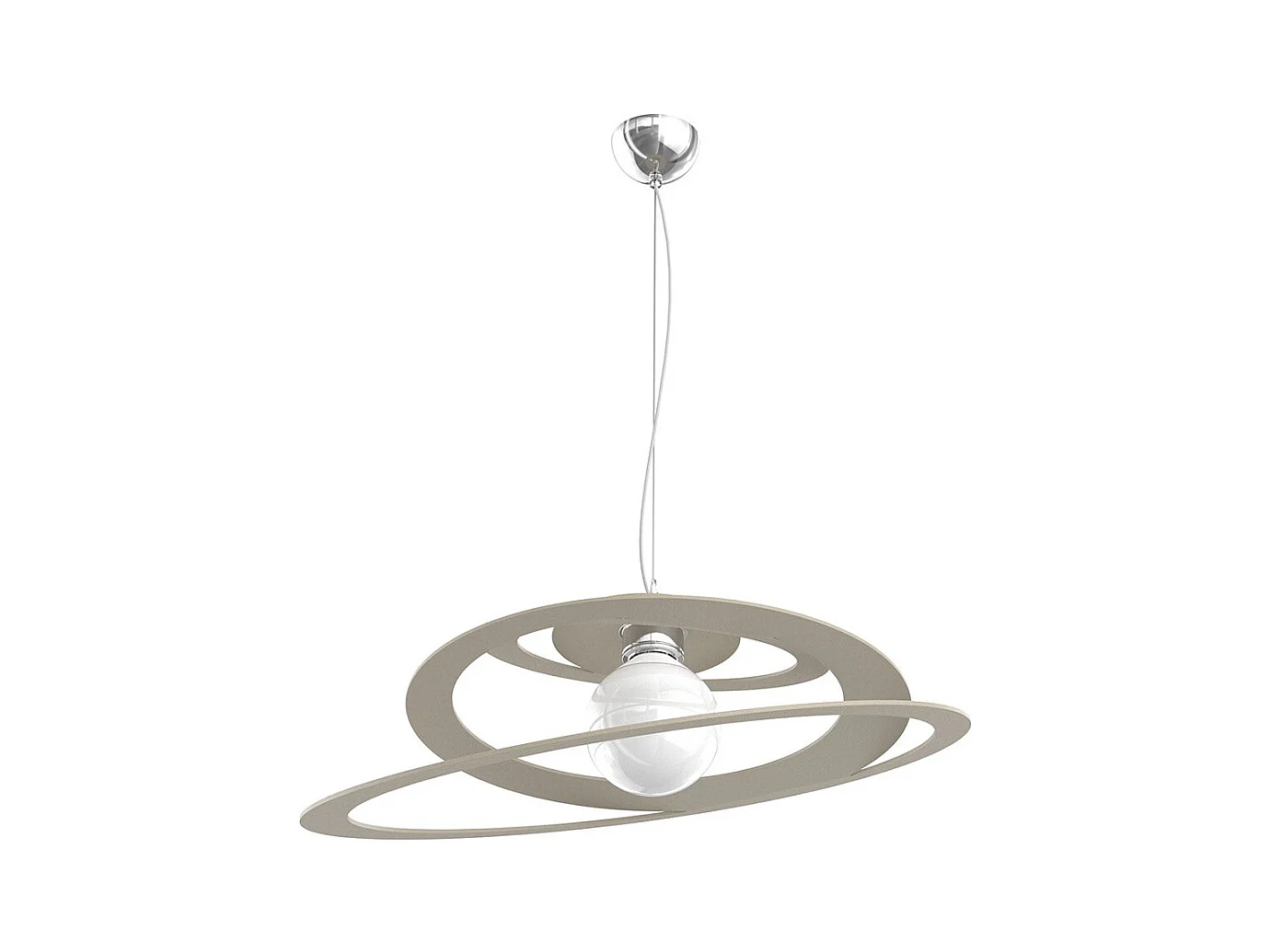 Bungee Sospensione D.50 Cm. 1 Luce Sabbia