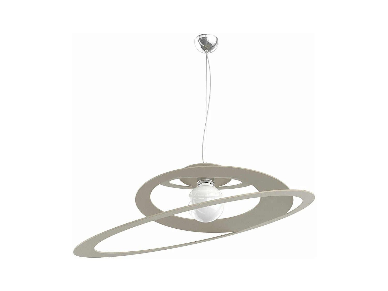 Bungee Sospensione D.70 Cm. 1 Luce Sabbia