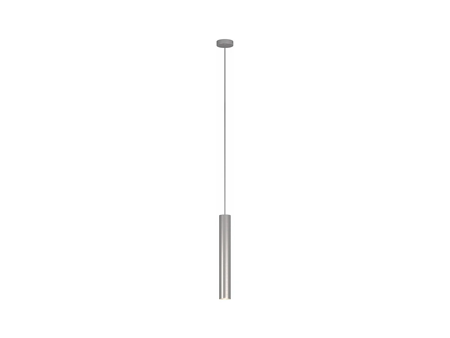 Xena Sospensione 1 Luce Alluminio Con Cavo Cm.250 E Rosone Alluminio