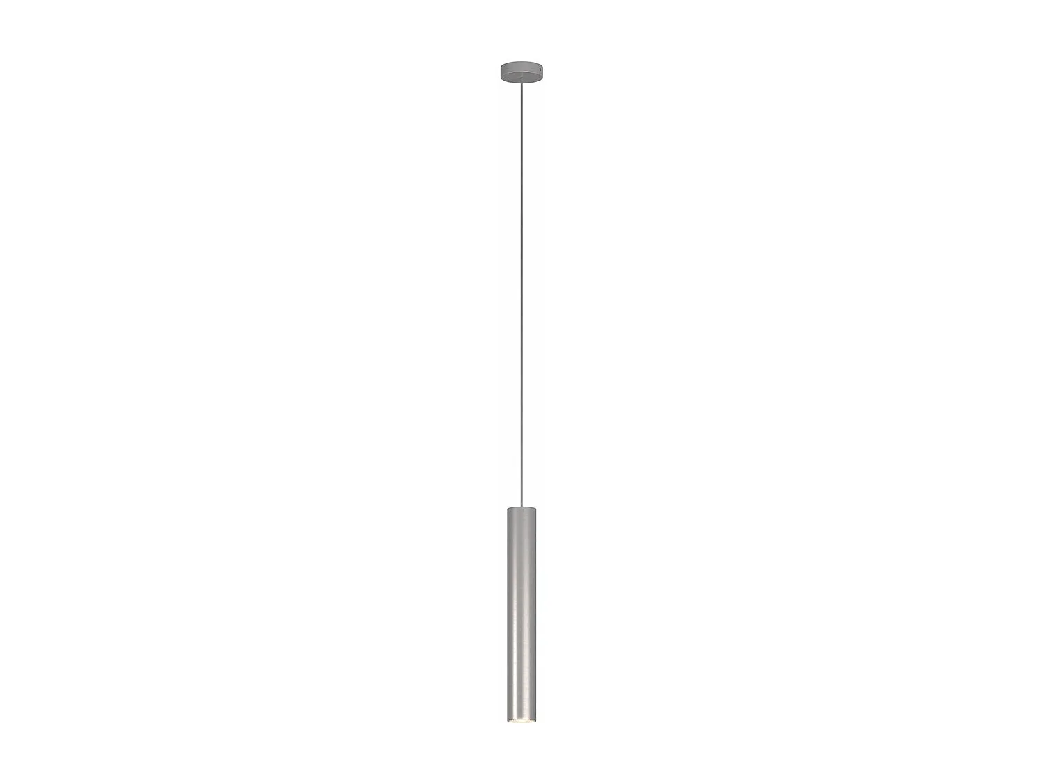 Xena Sospensione 1 Luce Alluminio Con Cavo Cm.250 E Rosone Alluminio