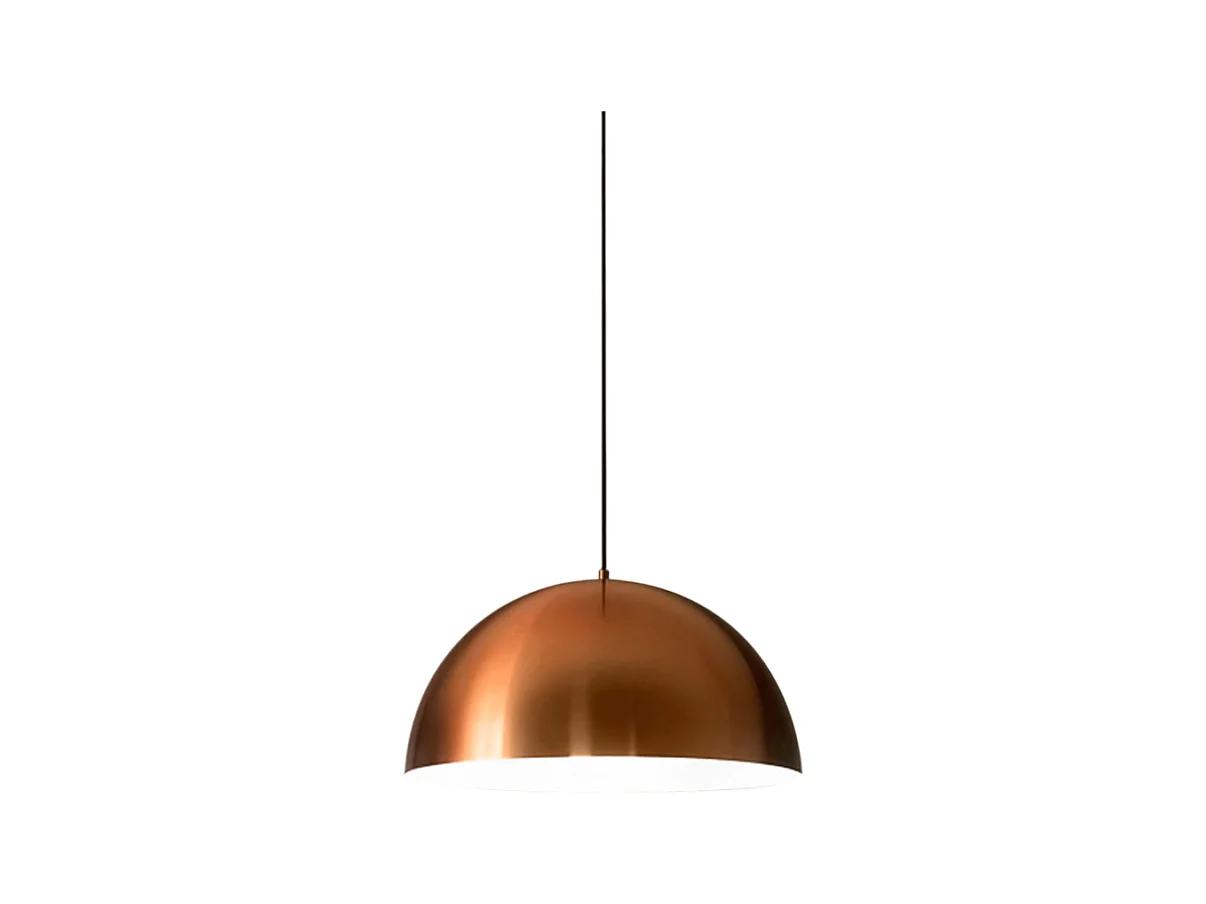 Bonella - Suspension en cuivre 1XE27 max 1X60W IP20 - Plafonnier au en aluminium - Douille E27
