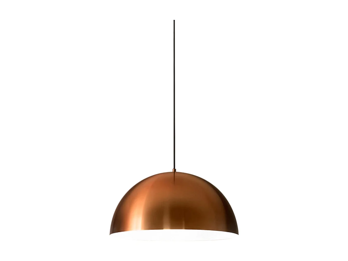 Bonella - Koperen hanglamp 1XE27 max 1X60W IP20 - Plafondlamp met modern aluminium design - E27 fitting
