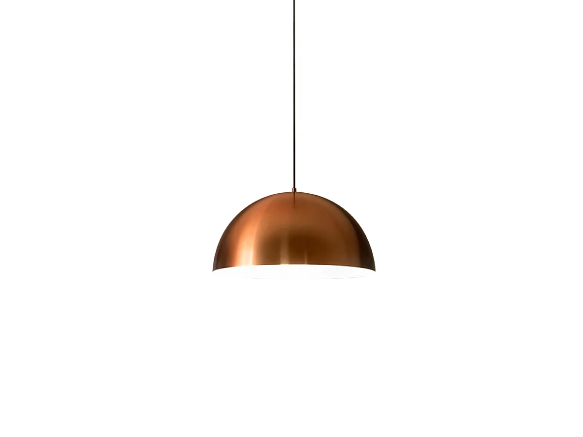Bonella - Luminária pendente de cobre 1XE27 máx. 1X60W IP20 - Luminária de teto com design moderno em alumínio - Soquete E27