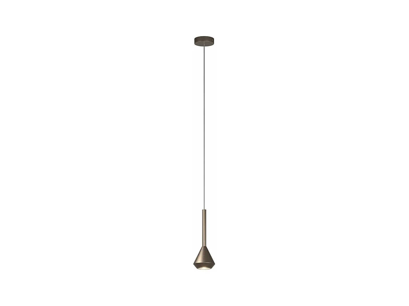 Aygo Sospensione 1 Luce Bronzo Con Cavo Cm.250 E Rosone Bronzo