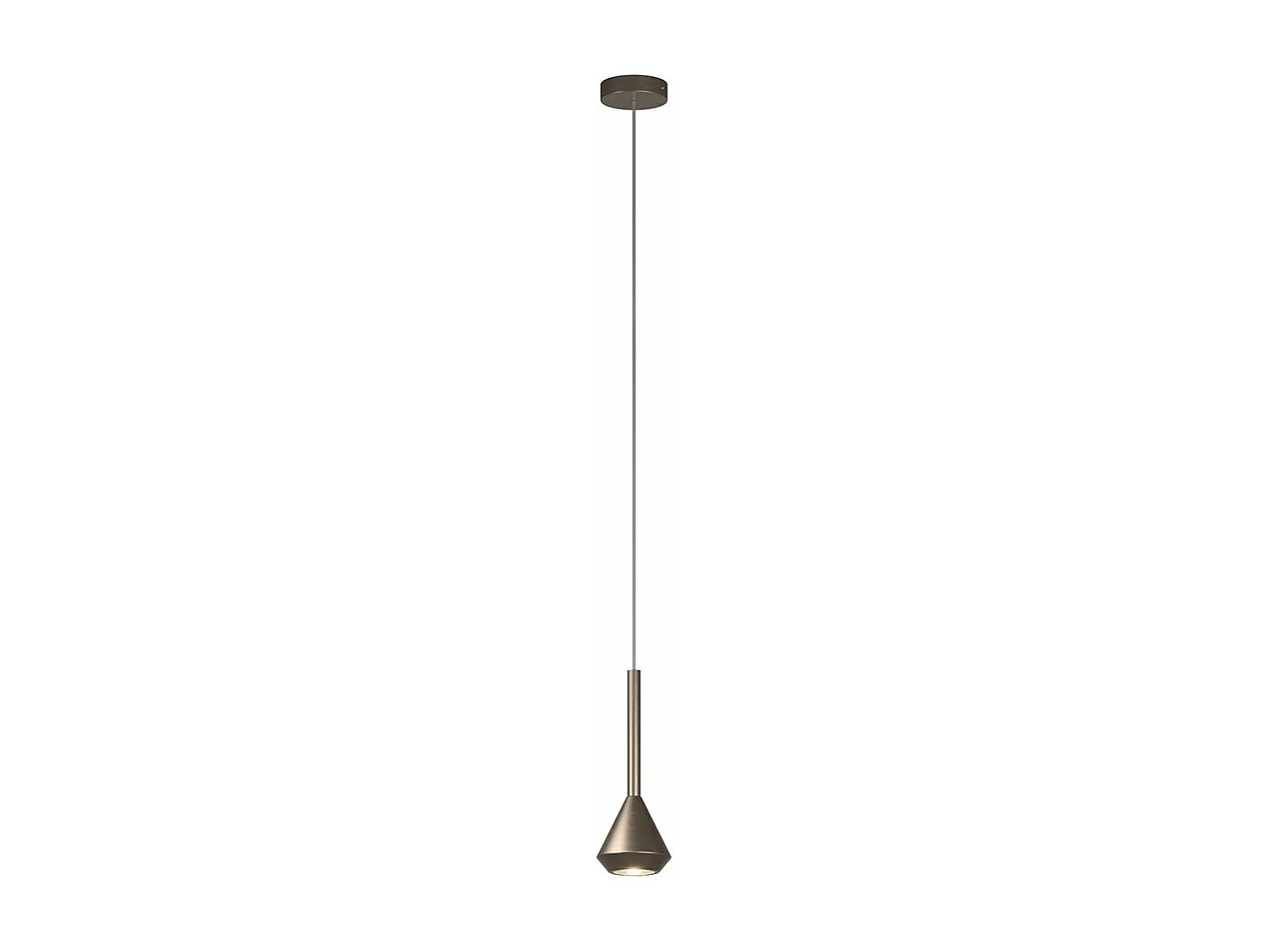 Aygo Sospensione 1 Luce Bronzo Con Cavo Cm.250 E Rosone Bronzo