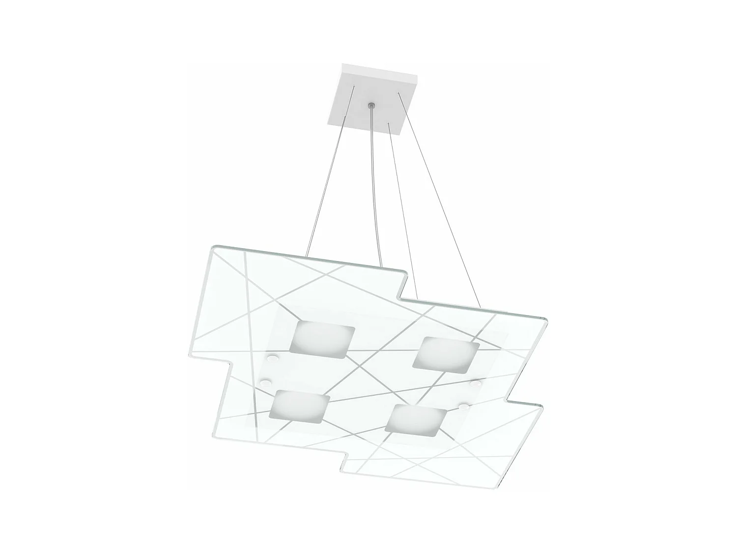 Focus Sospensione 4 Luci