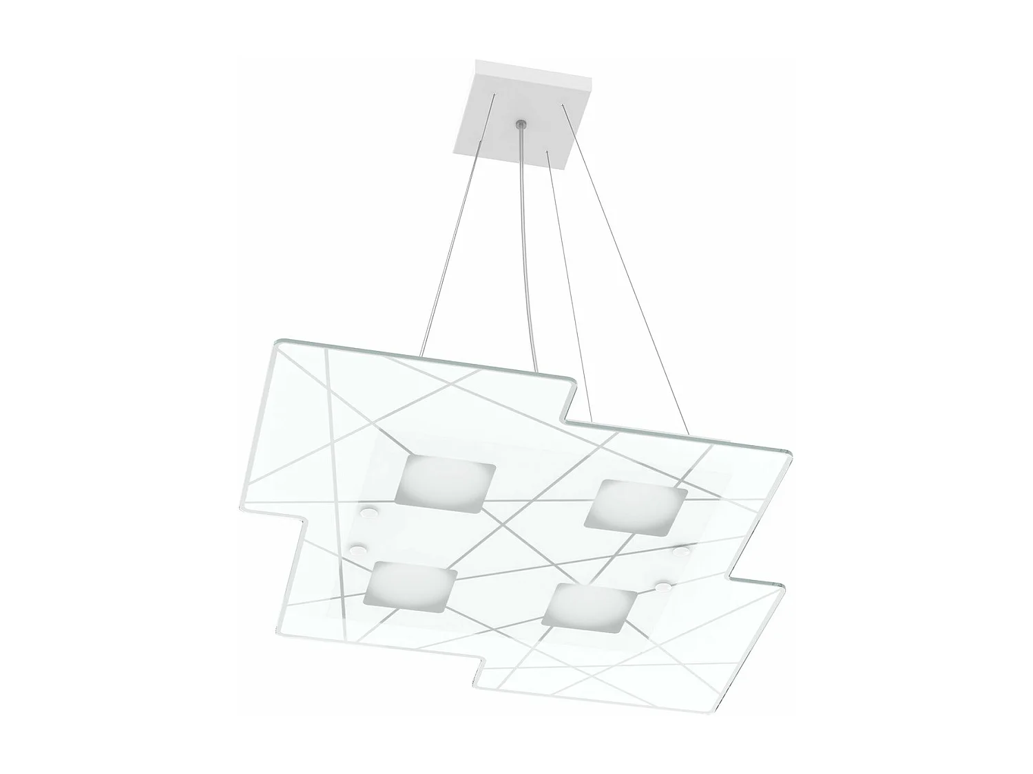 Focus Sospensione 4 Luci