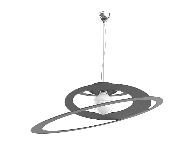 Bungee Sospensione D.70 Cm. 1 Luce Grigio Antracite