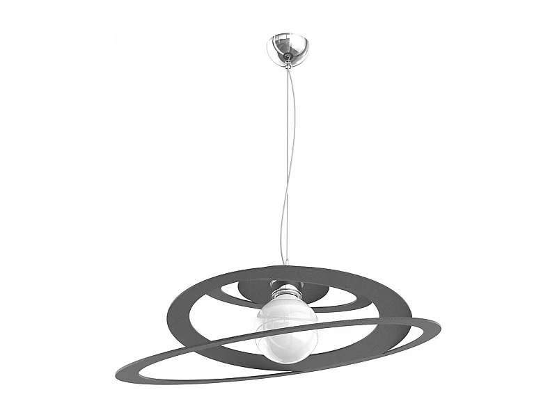 Bungee Sospensione D.50 Cm. 1 Luce Grigio Antracite