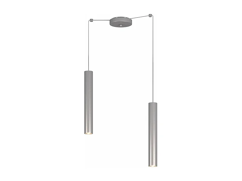 Xena Sospensione 2 Luci Spostabile Alluminio Con Cavo Cm.250