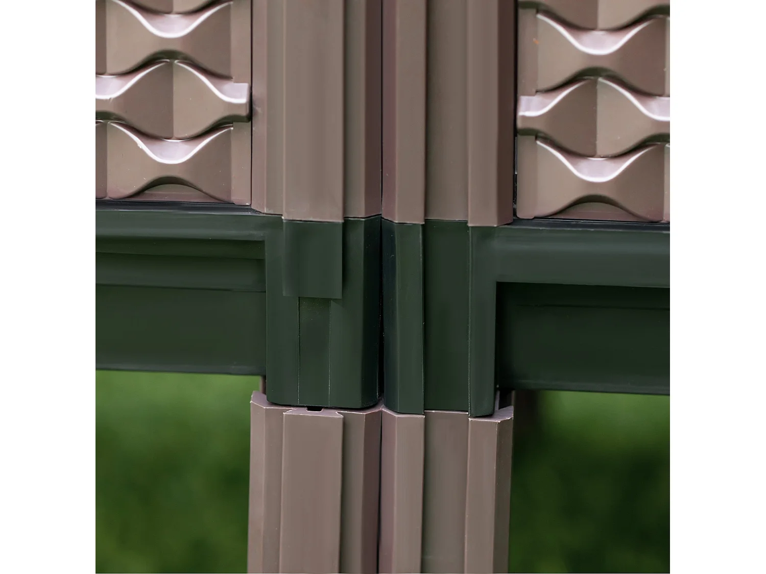 Conjunto de Floreiras Elevadas para Jardim - 2 Peças 50x50x46,5 cm Marrom