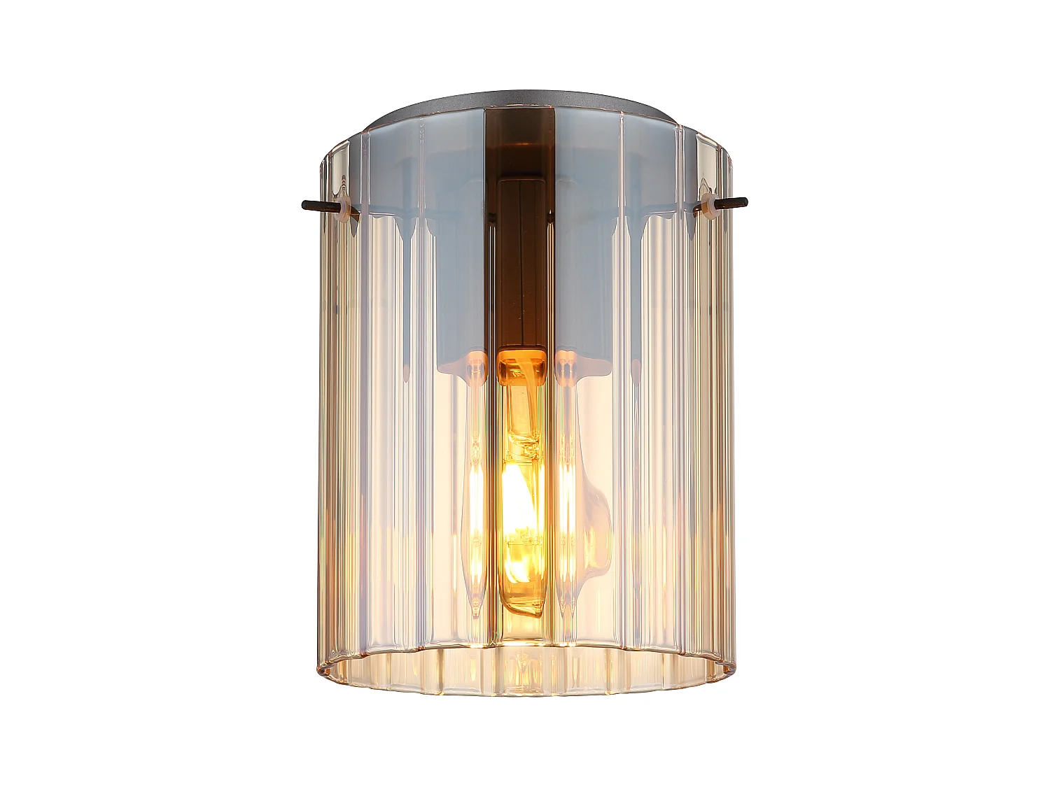 Deckenleuchte Metall grau dunkel, 1x E27