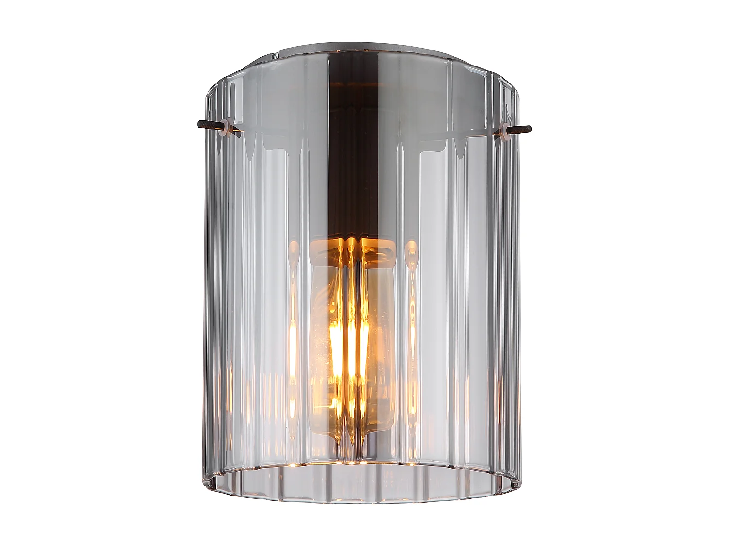 Deckenleuchte Metall grau dunkel, 1x E27