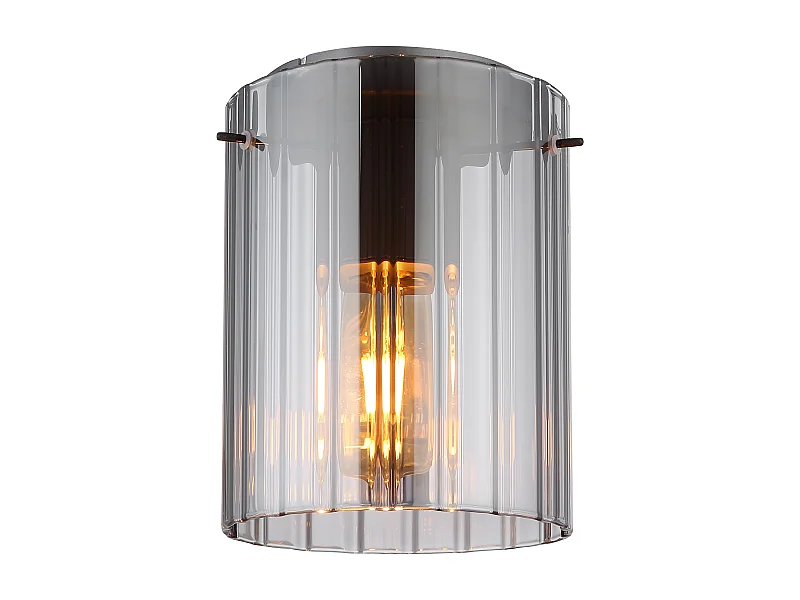 Deckenleuchte Metall grau dunkel, 1x E27