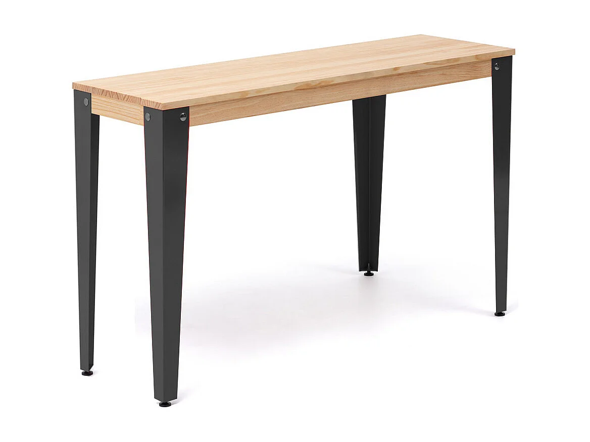 Console  Lunds 39x70x75cm  Noir-Naturel. Box Furniture