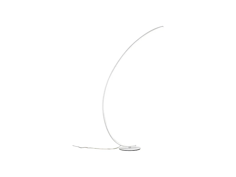 Iole LED-Stehleuchte dimmbar 30W warmes Licht 3000K - Stehleuchte in satinweißer Farbe, modernes Aluminiumdesign, IP20