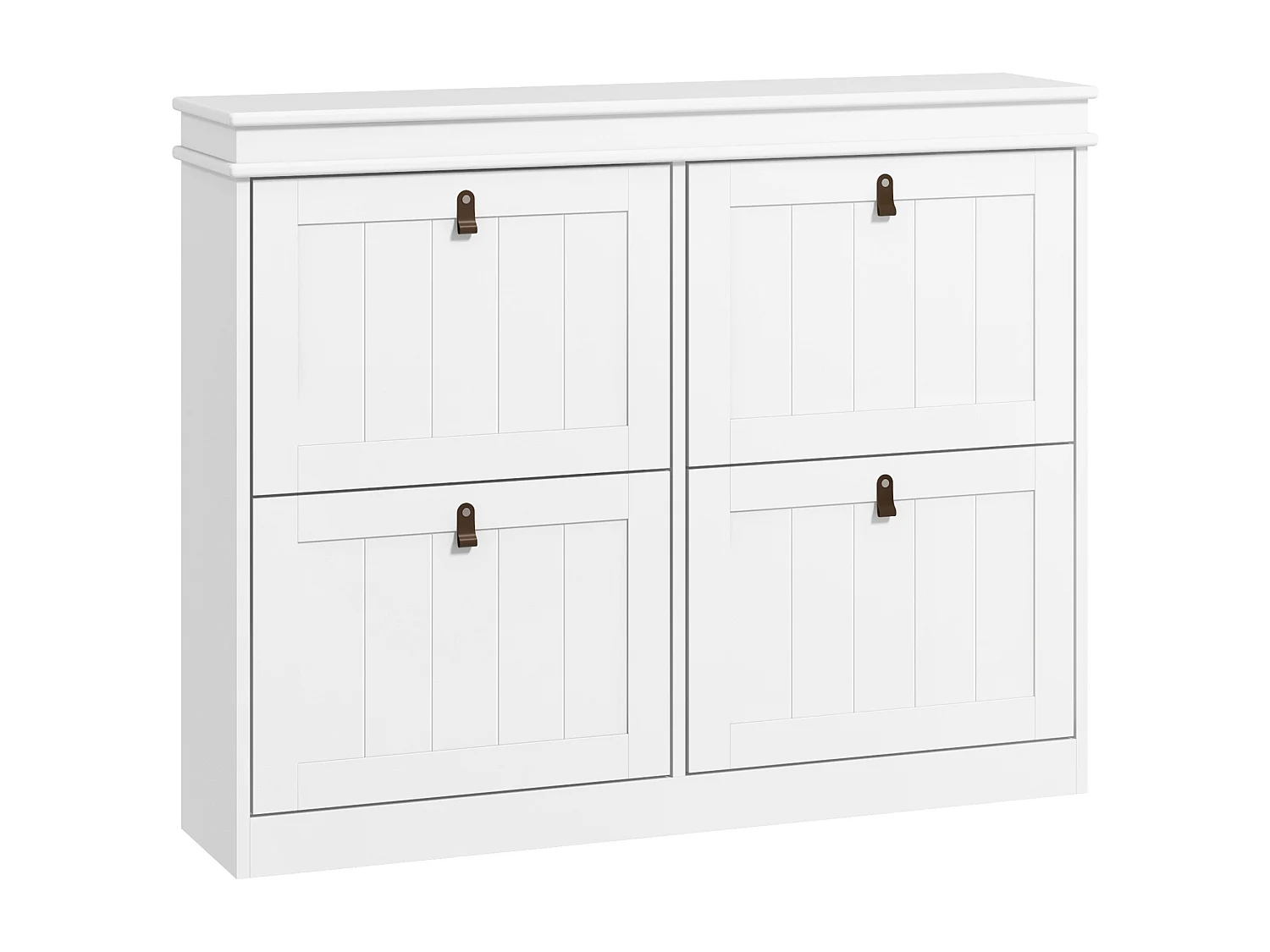 Schoenenrek – 105x24x82,5 cm – Wit – MDF