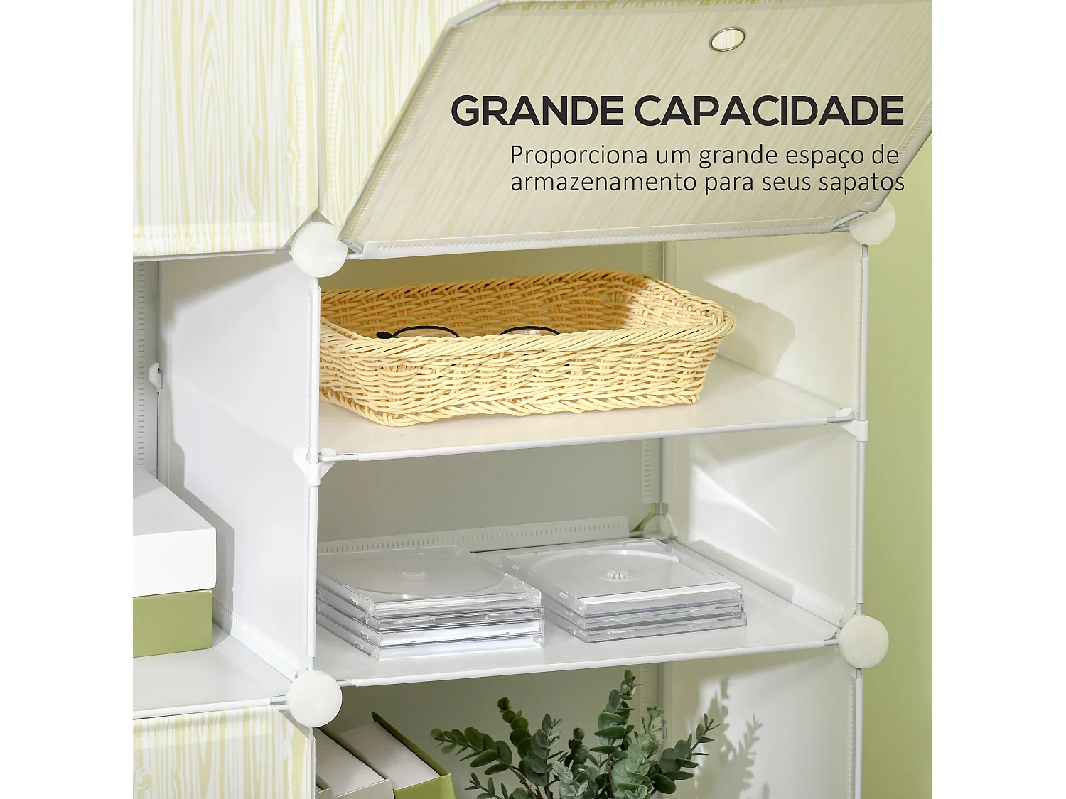 Armário Moderno Lucca 125x32x125 em Branco - Solução Prática de Armazenamento Vertical