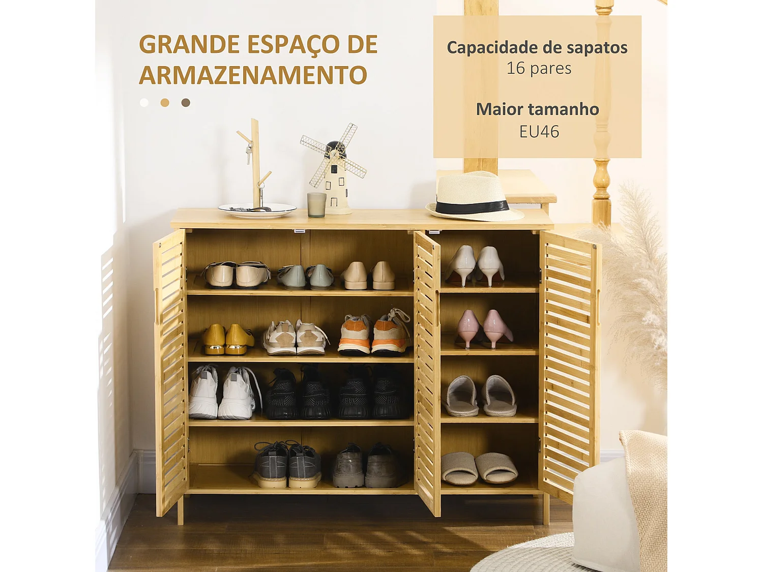 Armário Moderno Nice em Branco para Armazenamento Vertical - 100x35x80 cm