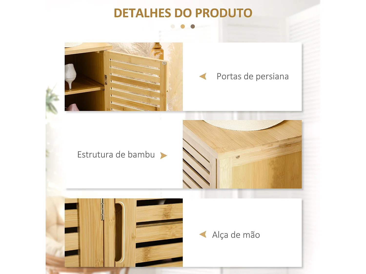 Armário Moderno Nice em Branco para Armazenamento Vertical - 100x35x80 cm