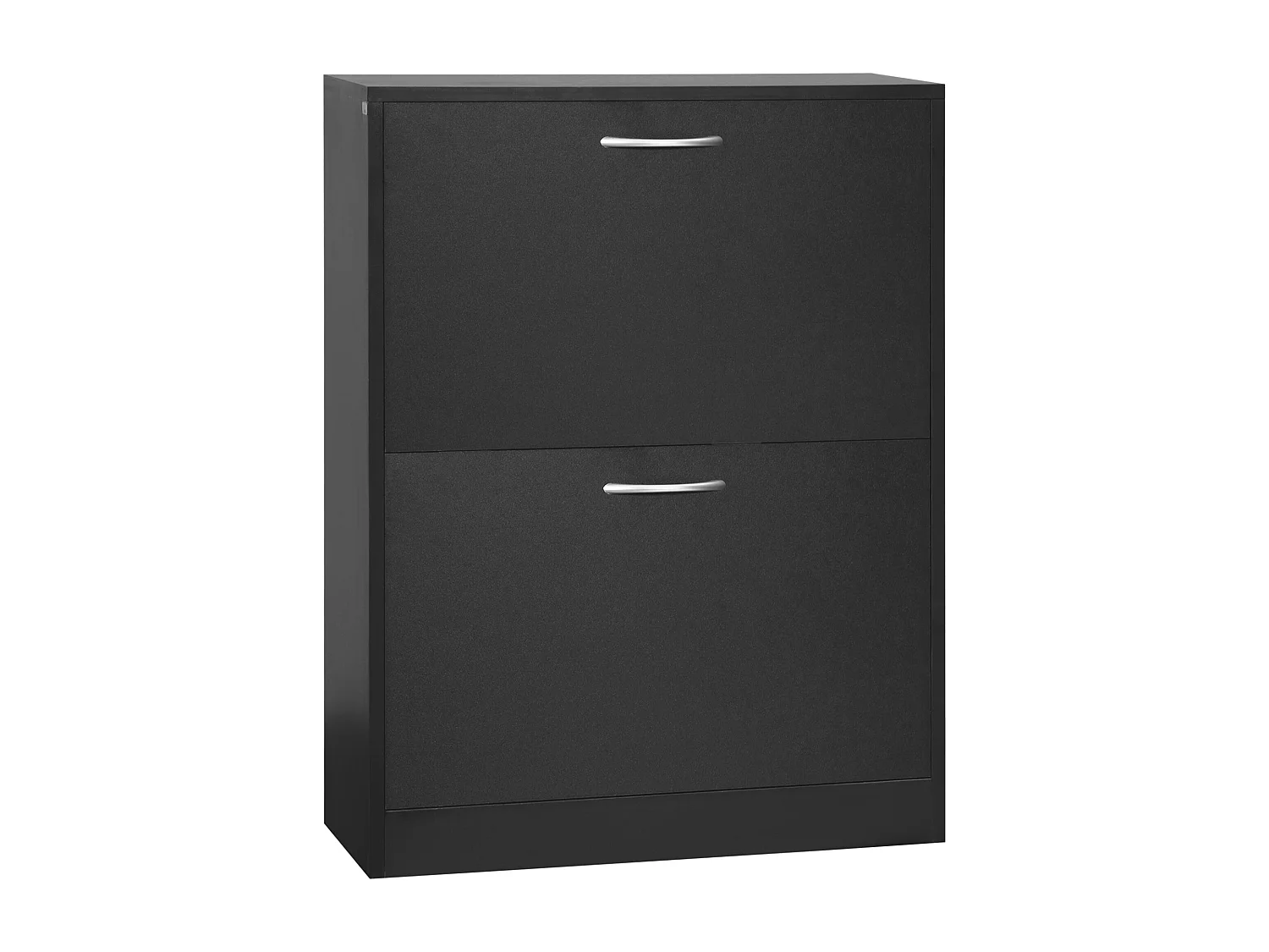 Zapatero Heracles Homcom 2 puertas 8 pares de zapatos negro 80x60x24 cm