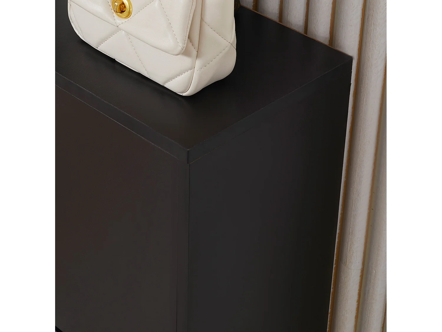 Zapatero Heracles Homcom 2 puertas 8 pares de zapatos negro 80x60x24 cm