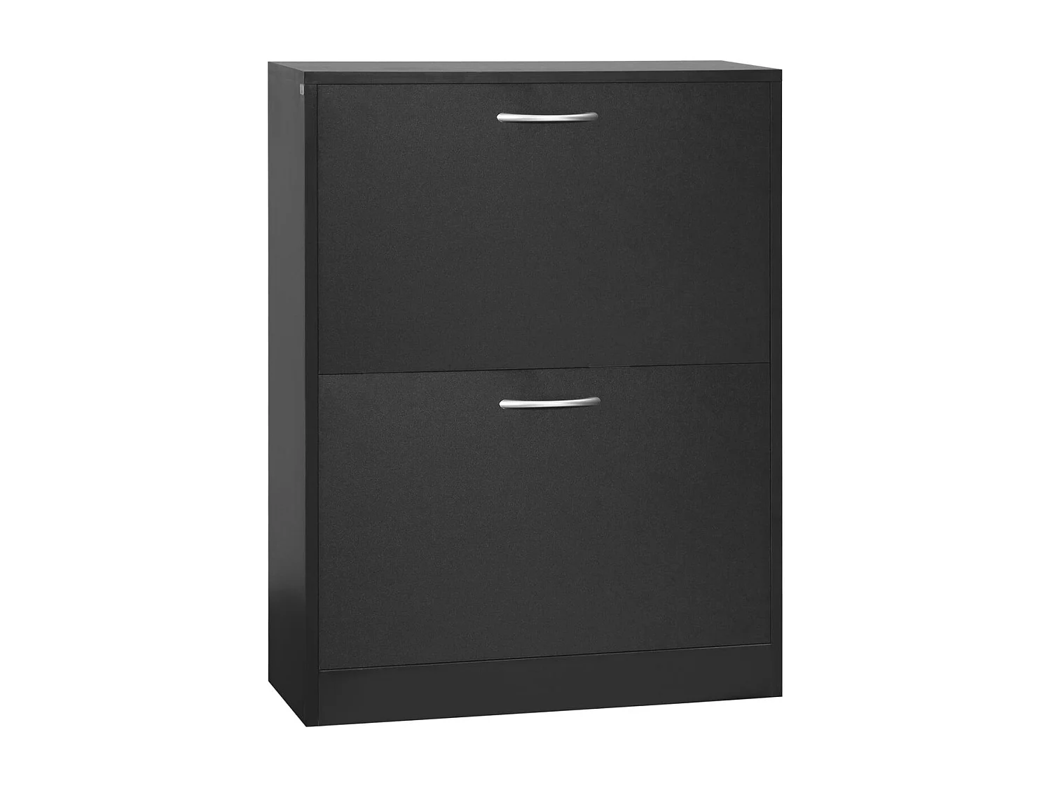 Zapatero Heracles Homcom 2 puertas 8 pares de zapatos negro 80x60x24 cm