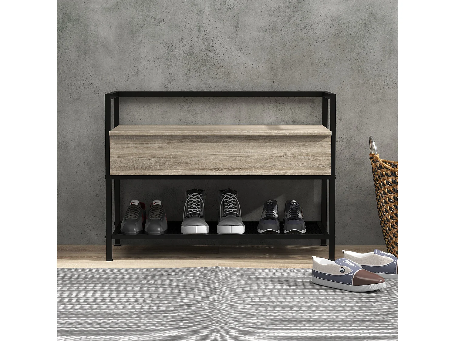 Banco Sapateira Chamonix: Estilo e Funcionalidade para Organizar Seu Espaço