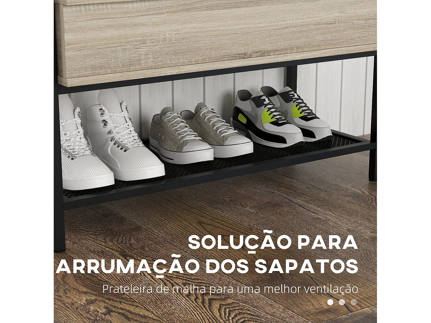 Banco Sapateira Chamonix: Estilo e Funcionalidade para Organizar Seu Espaço