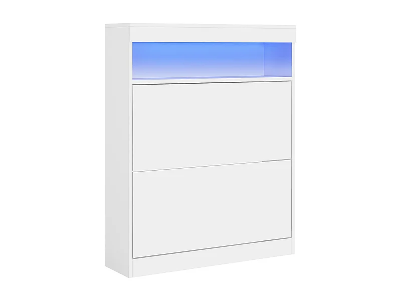 Armário Moderno Turku com Luzes LED e Grande Capacidade de Armazenamento