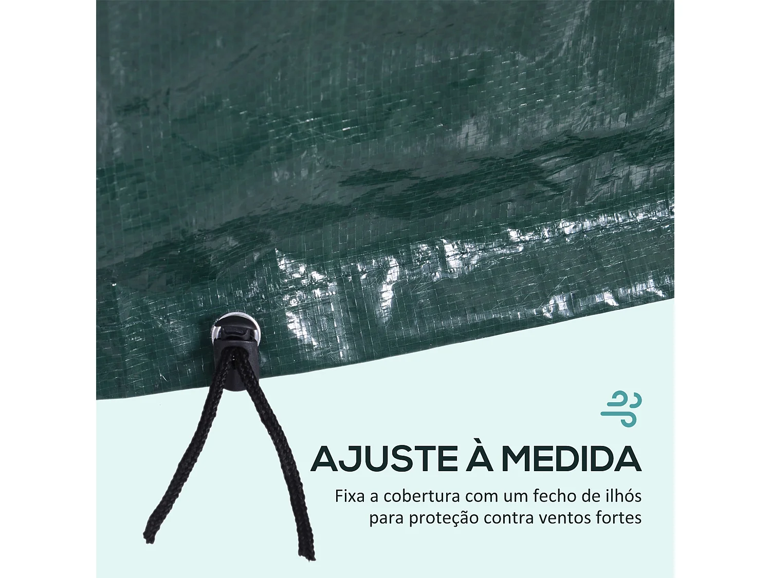 Capa Protetora Impermeável para Móveis de Jardim 235x190x90 cm Verde