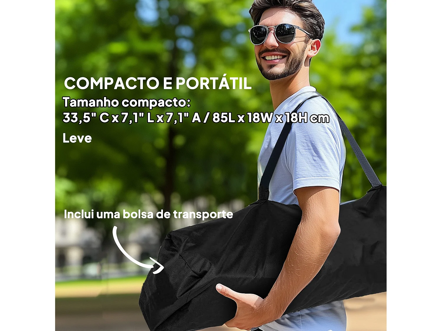 Conjunto de 2 Cadeiras Baloiço de Exterior com Apoio para os Pés - Conforto e Praticidade para suas Aventuras