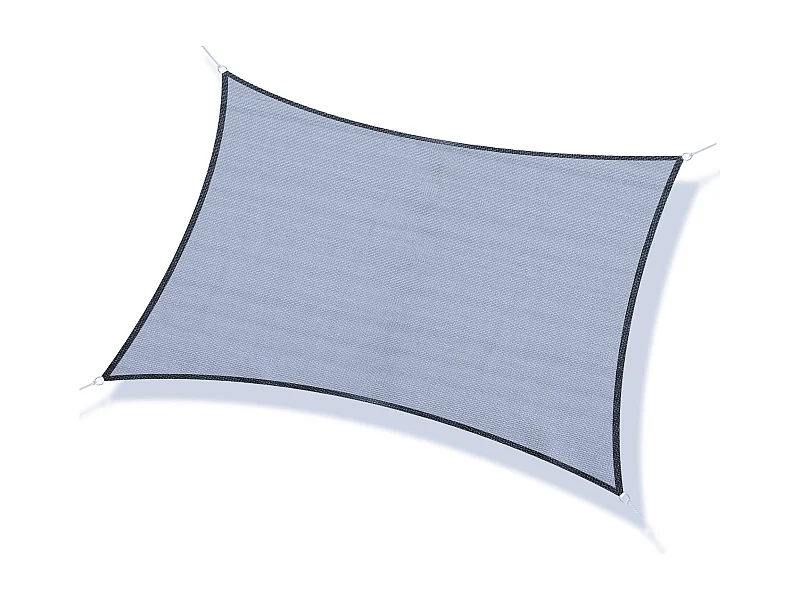 Toldo vela Outsunny transpirable + anti-UV gris 4x3 m