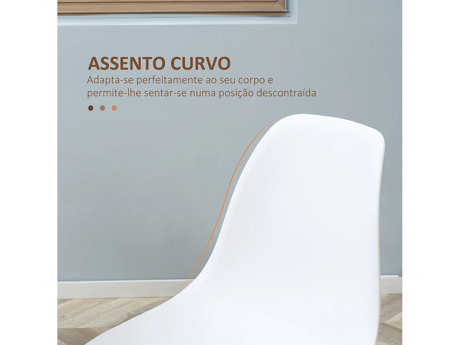 Conjunto Elegante de 4 Cadeiras Dinn para Jantar com Design Moderno e Confortável