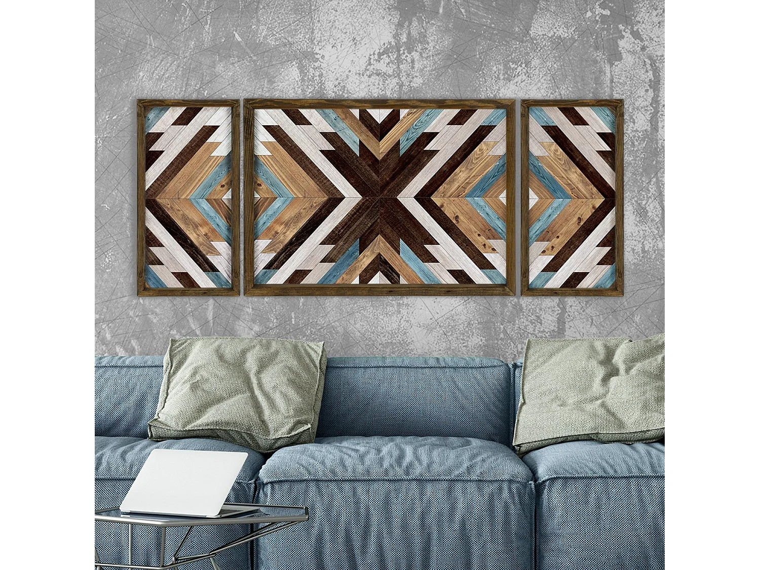 Quadro Decorativo em MDF com Moldura de Madeira de Pinho - Arte Elegante para a Sua Casa