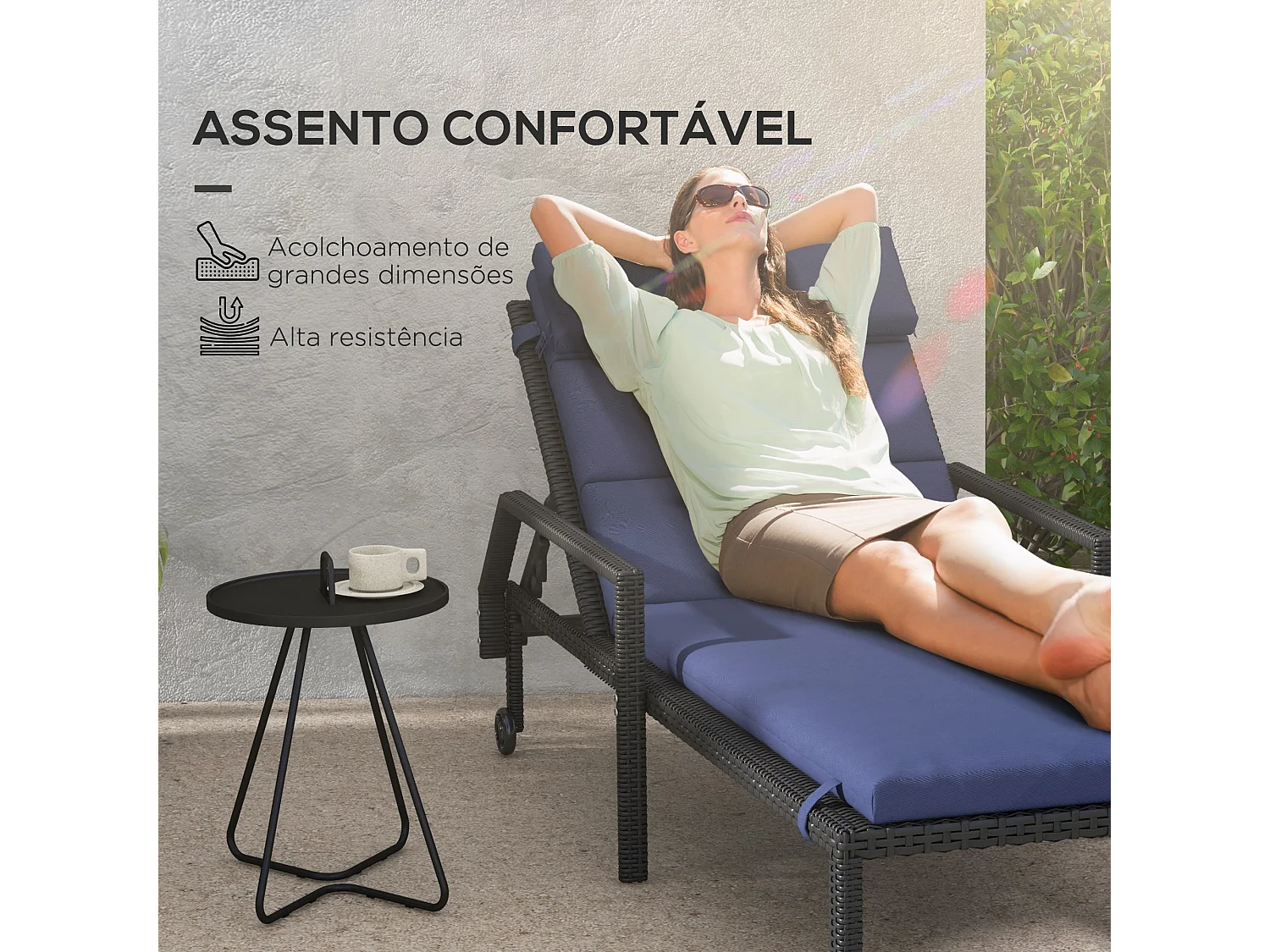 Espreguiçadeira de Jardim Ajustável – Conforto e Estilo para Sua Área Externa