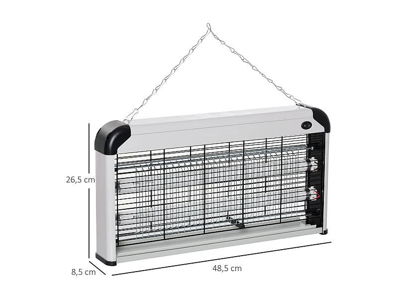 Lâmpada Elétrica Anti-Mosquitos 30W com Luz UV para Jardins e Varandas - Eficaz em 60 m²