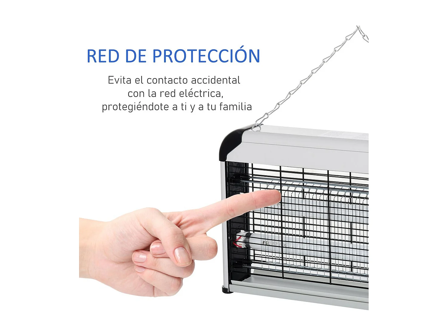 Lâmpada Elétrica Anti-Mosquitos 30W com Luz UV para Jardins e Varandas - Eficaz em 60 m²