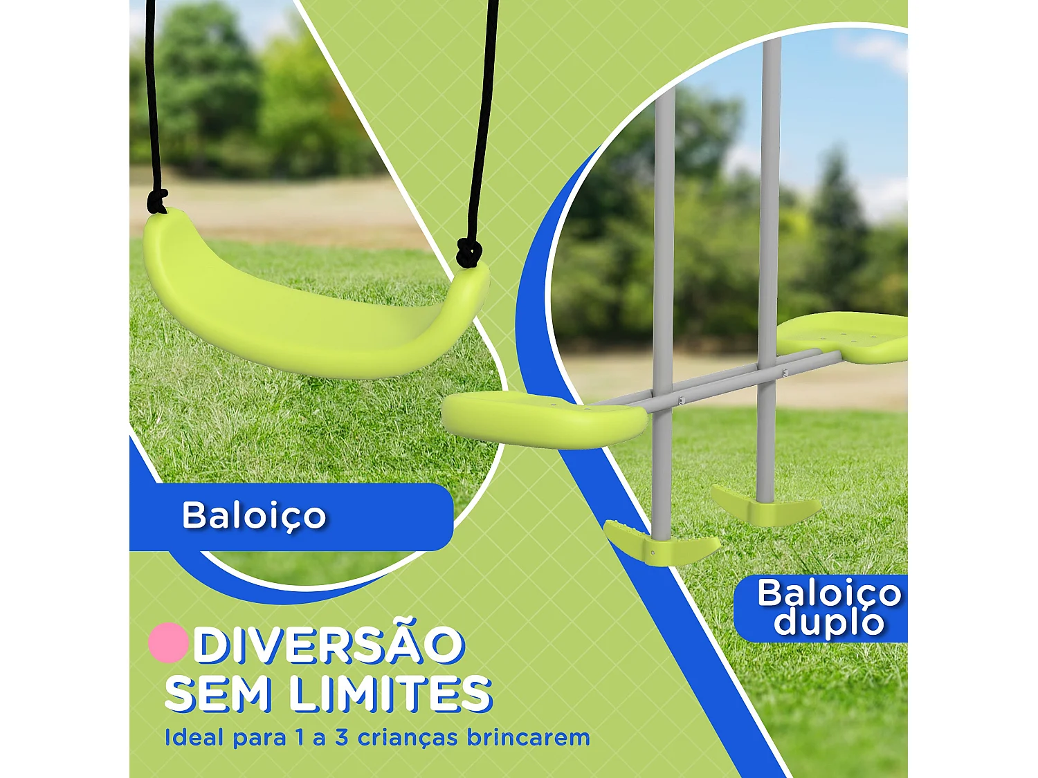 Baloiço Infantil Tours - Diversão Segura e Confortável para Crianças