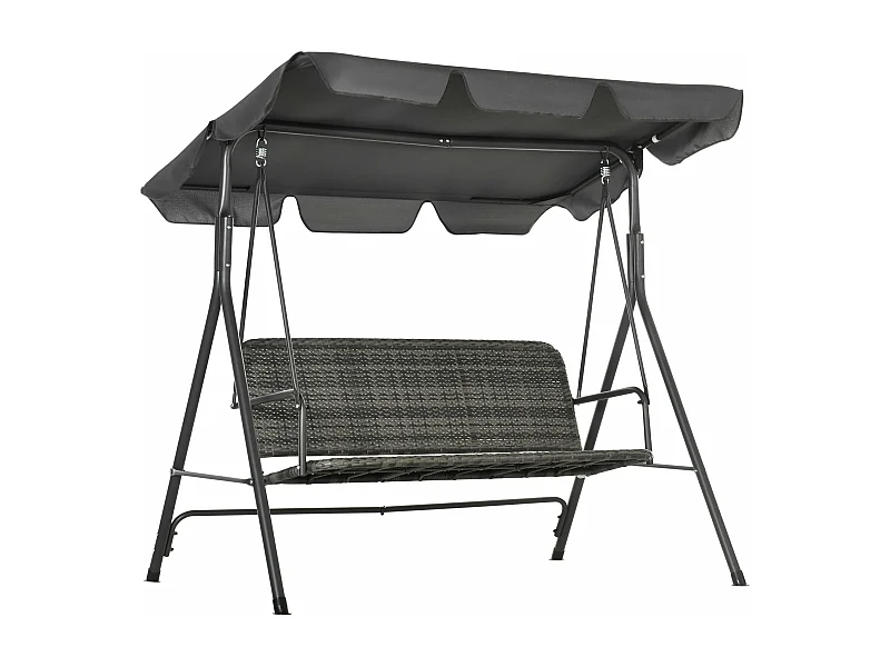 Banco Baloiço de Jardim com Toldo Ajustável - Conforto e Estilo para o Seu Espaço Exterior