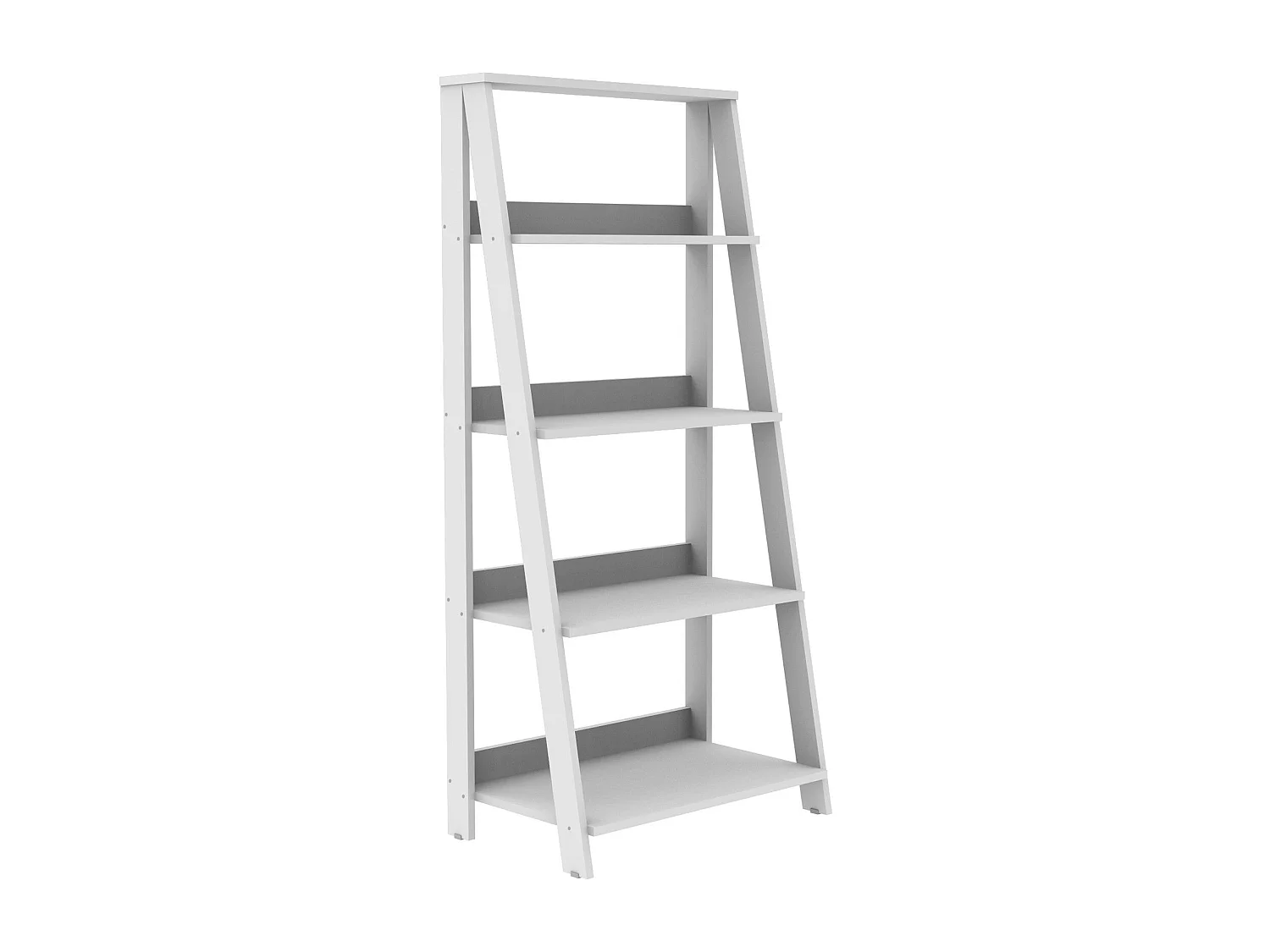 Étagère – 180 cm de hauteur, 60 cm de largeur, 45 cm de profondeur – blanche – panneaux de particules