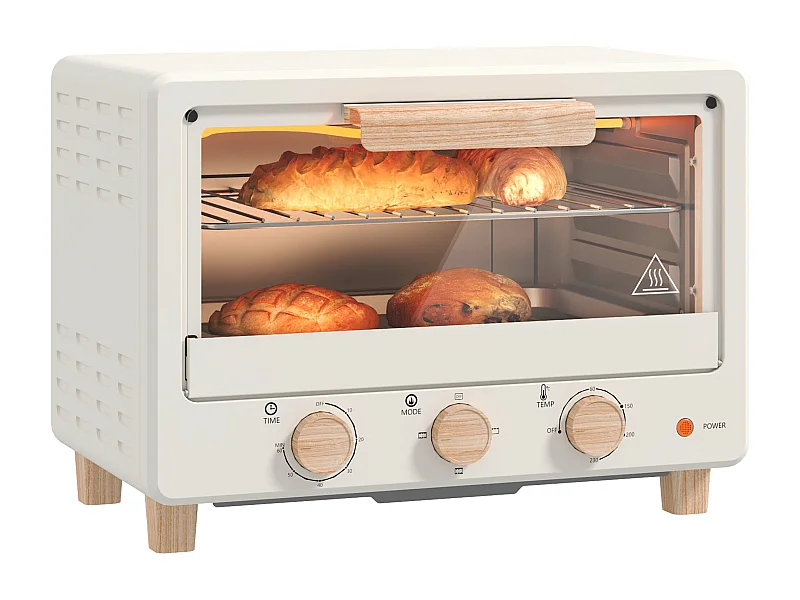 Forno Elétrico de Mesa Grenoble 16L com Porta de Vidro e Controle de Temperatura até 230℃