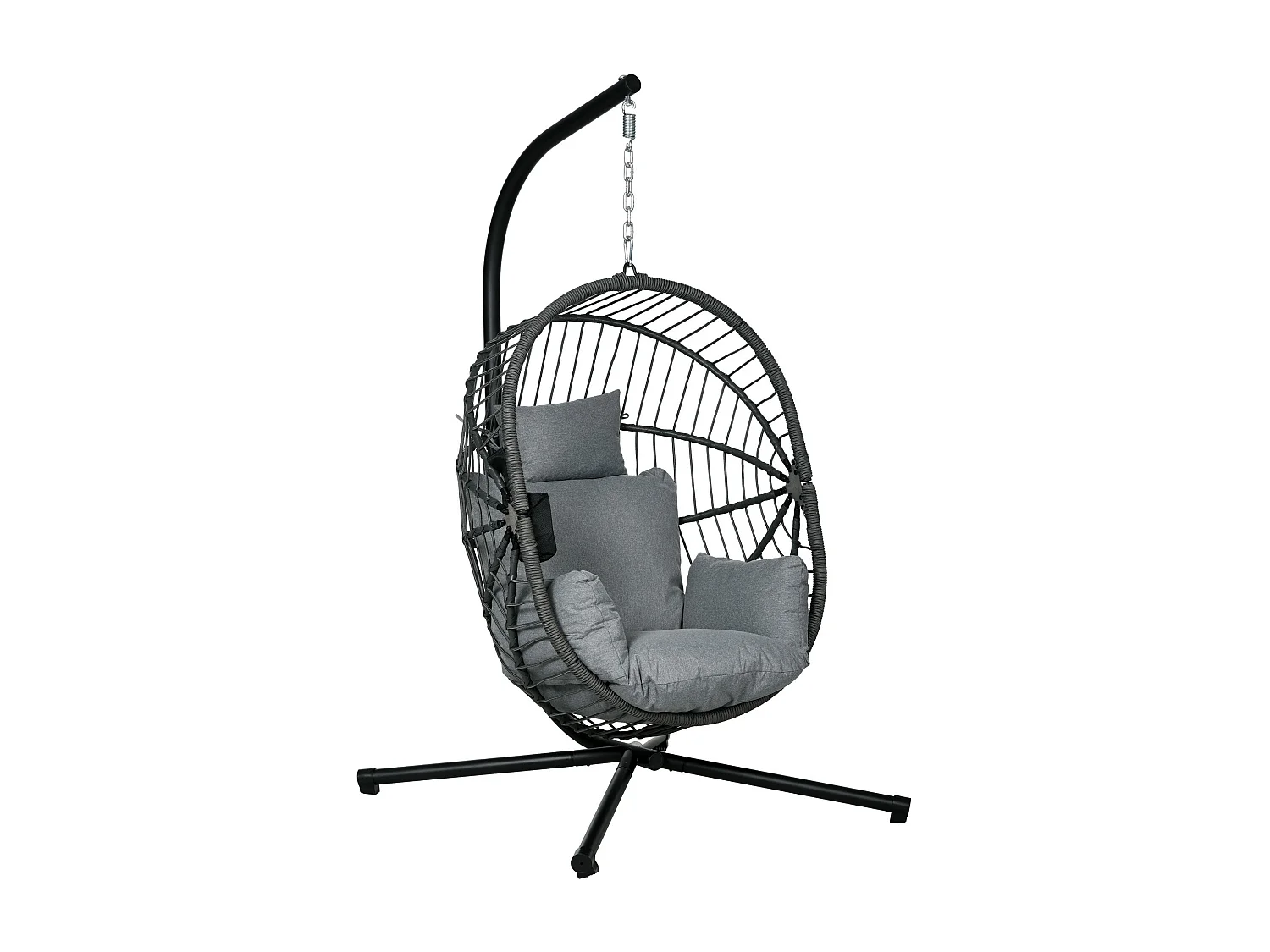 Poltrona Suspensa de Jardim Cascais com Almofada – Estilo Moderno e Conforto Superior