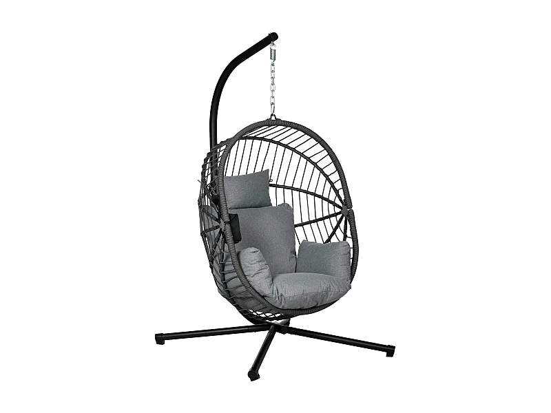 Poltrona Suspensa de Jardim Cascais com Almofada – Estilo Moderno e Conforto Superior