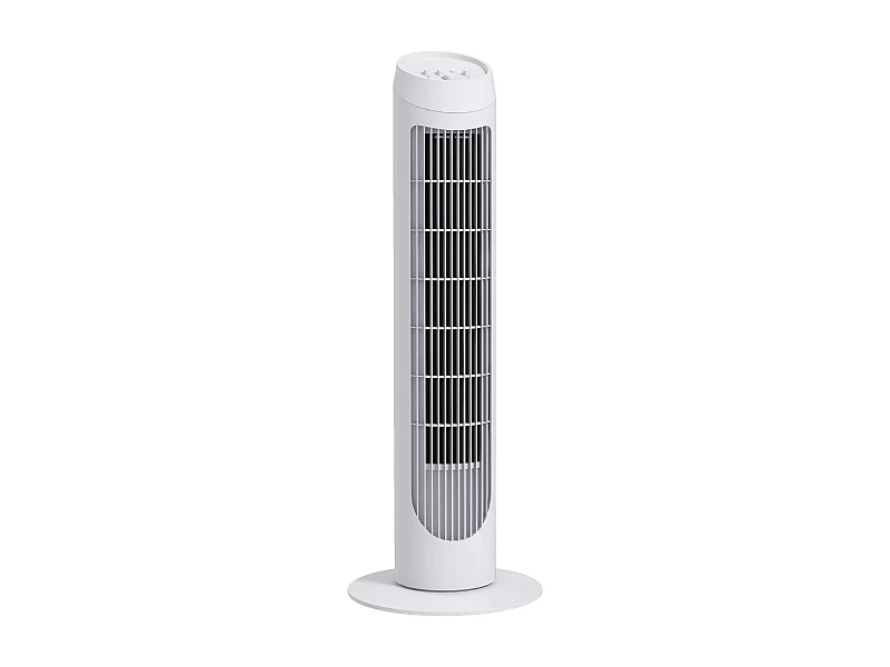 Ventoinha de Coluna Silenciosa de 45W com 3 Velocidades e Oscilação de 70° - Ideal para Sala, Quarto e Escritório