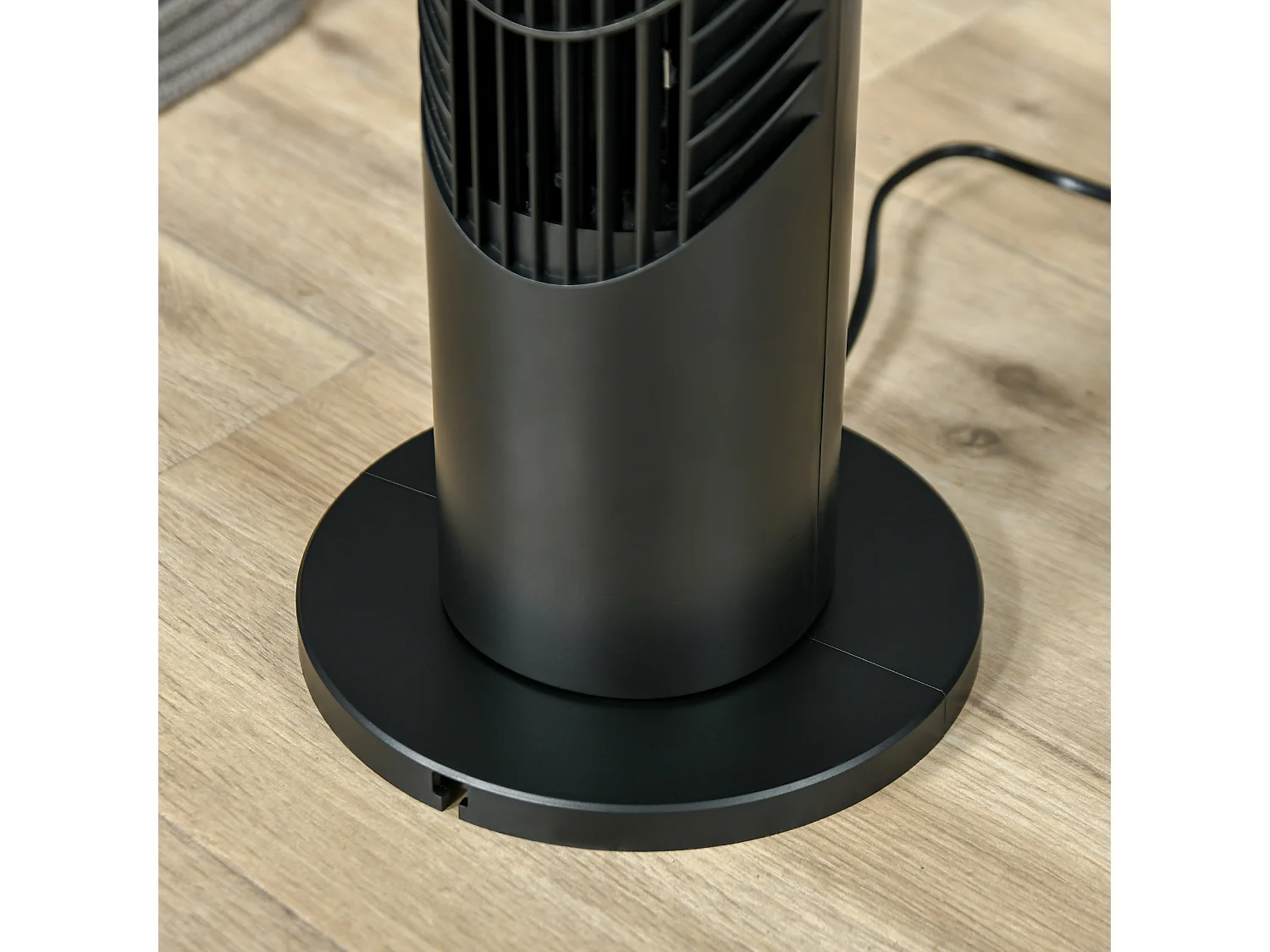 Ventilador torre negro ø18x78.5 cm HOMCOM