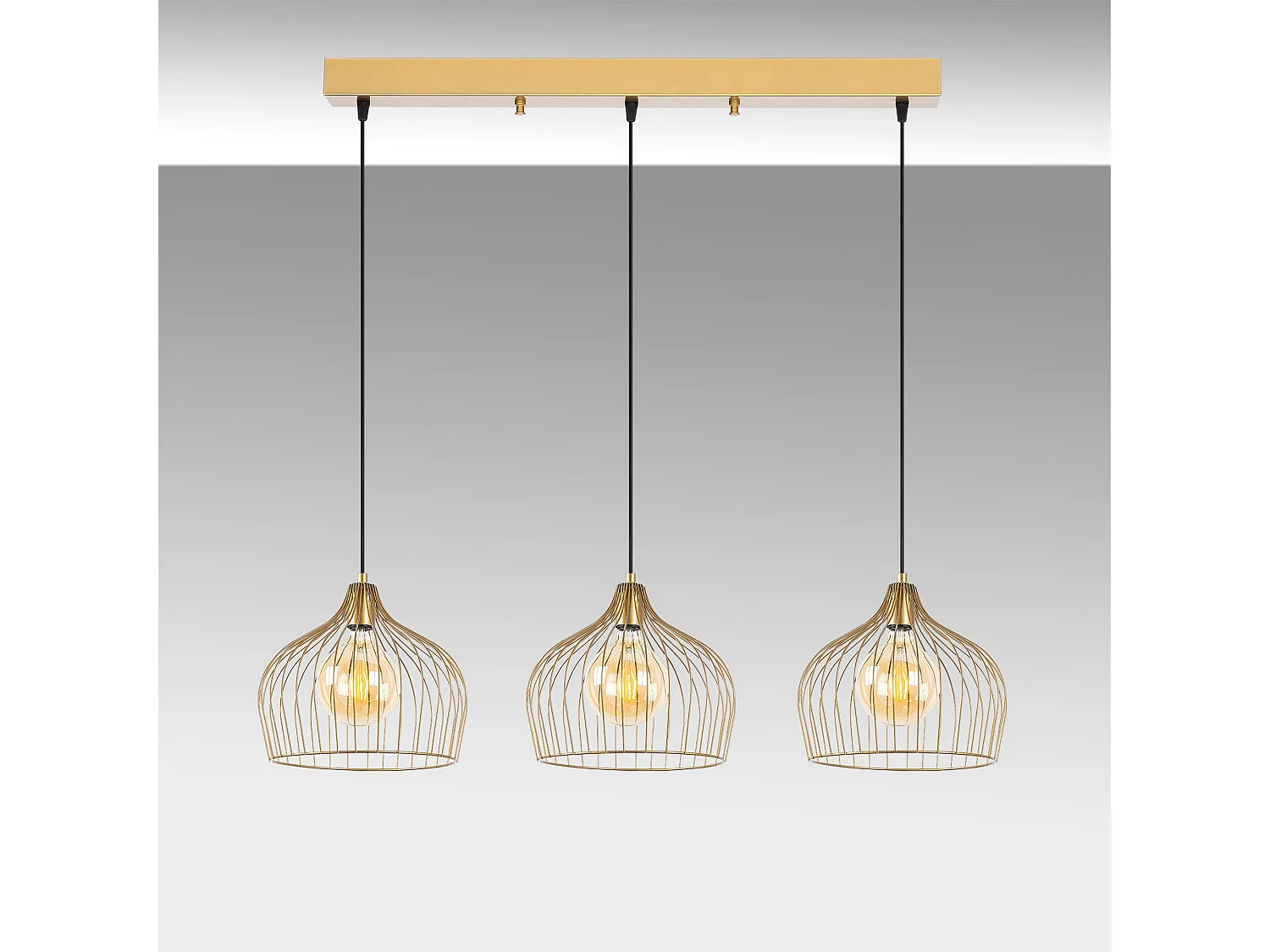 Candeeiro Dourado Bek 11376 - Elegância e Sofisticação para Sua Casa